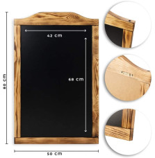 Next Day | Natural Burn Menu Board - Rustic Charm |Distinctive Display