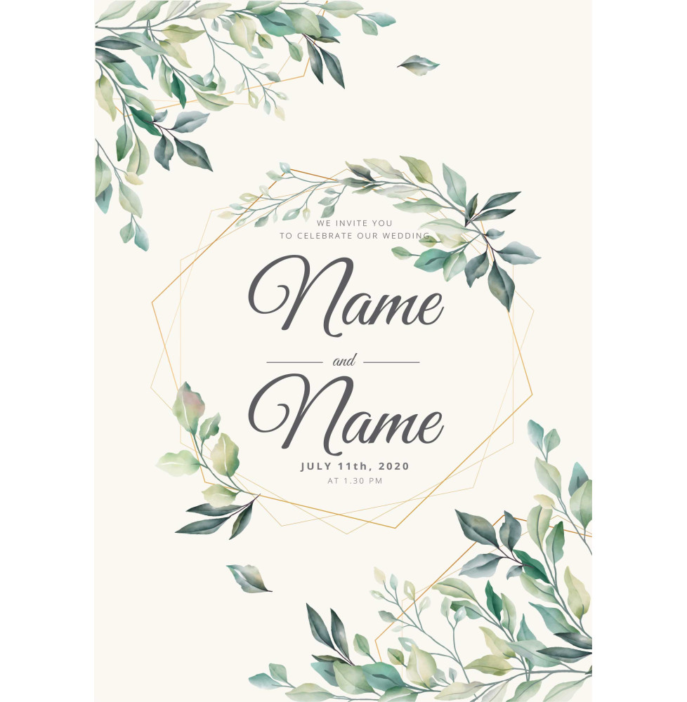 Next Day | Elegant Leaves Custom Wedding Boards Set