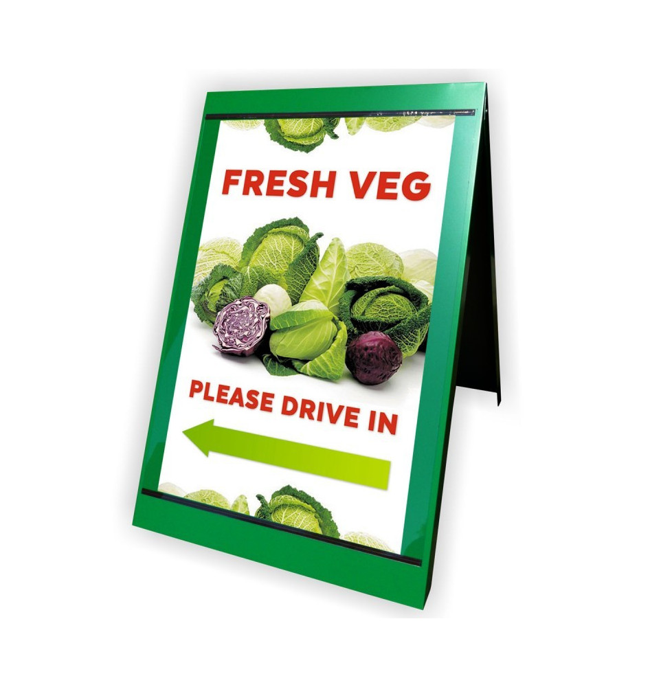 Metal A-Board - Colour: Vibrant and Durable Outdoor Signage Solution