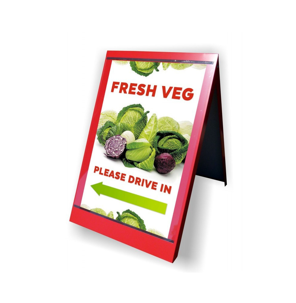 Metal A-Board - Colour: Vibrant and Durable Outdoor Signage Solution