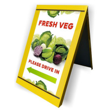 Metal A-Board - Colour: Vibrant and Durable Outdoor Signage Solution