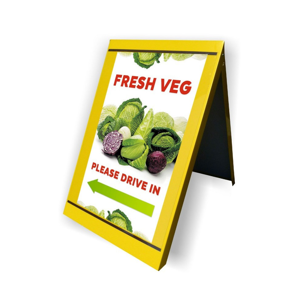 Metal A-Board - Colour: Vibrant and Durable Outdoor Signage Solution