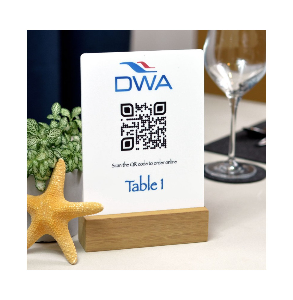 Acrylic Table Top Sign - Professional Display for Clear Messaging