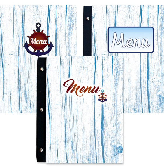 Marina Menu Holder A4 - Nautical Elegance for Exceptional Menu Display